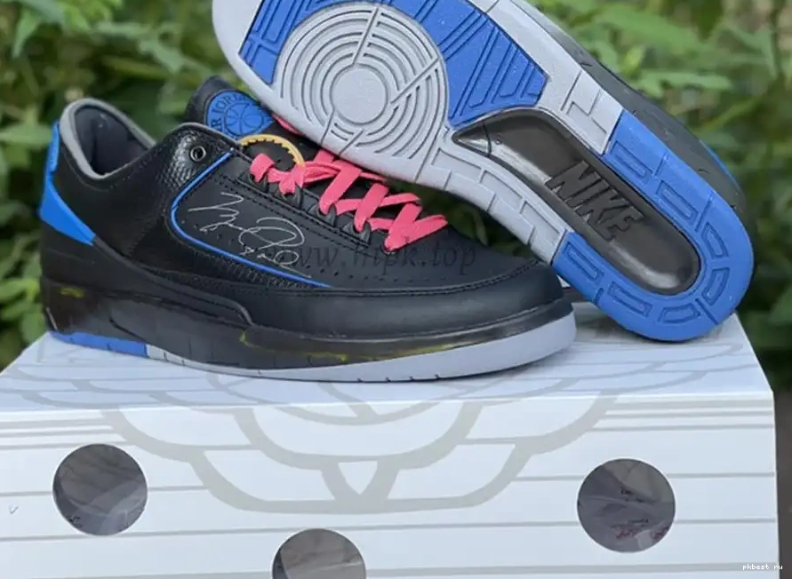 to blue Jordan ready PK OFF-WHITE Low ship God Air 2 x materials retail 0503